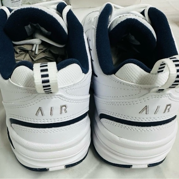 Men Nike Air Monarch White and Navy running shoes size 11 .New with box .R14 - Picture 4 of 7